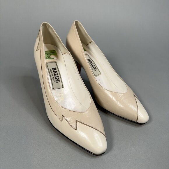 Classic Bally Italian Leather Heels womens shoes 7 - Picture 1 of 8